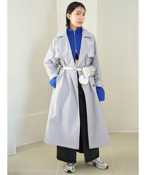 【emmi atelier】LENZING(TM) ECOVERO(TM)フロントジップカーディガン TM 予めご了承ください