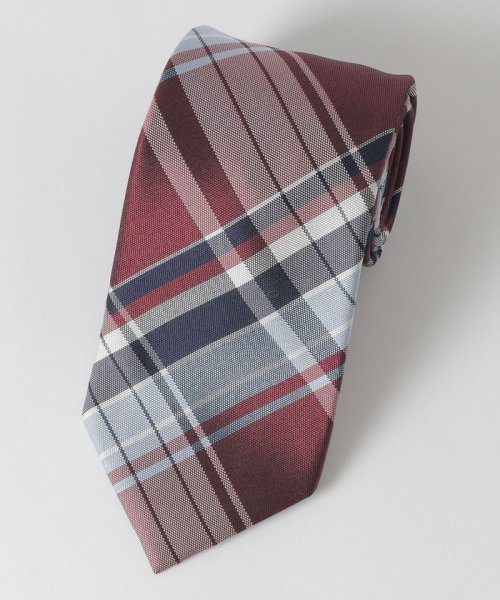 カラーバスケットコンビチェックタイ ネクタイ・カフスボタン U1299317871(10010円)