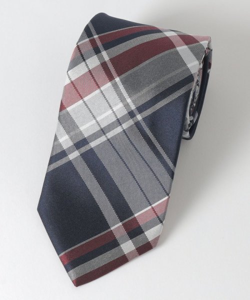 カラーバスケットコンビチェックタイ ネクタイ・カフスボタン U1299317871(10010円)