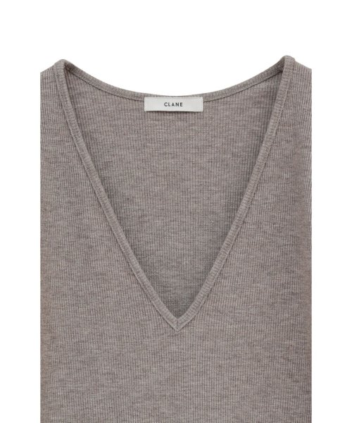 CLANE(クラネ)/V NECK COMPACT TOPS/img12