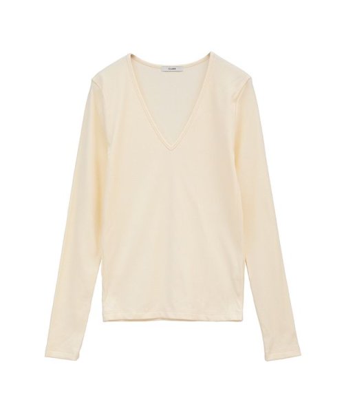 CLANE(クラネ)/V NECK COMPACT TOPS/img17