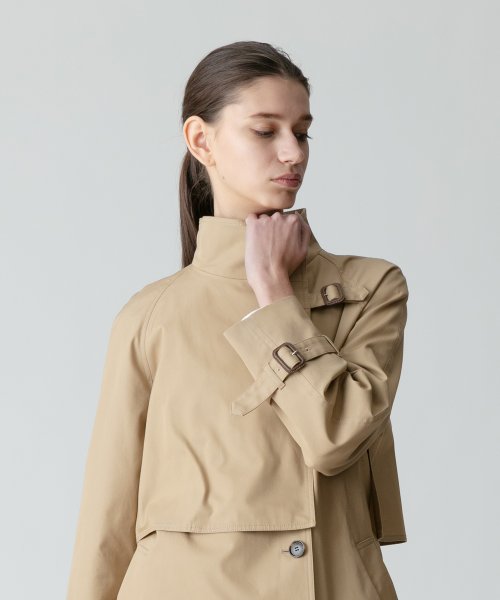 オーバーラップスタンドコート 