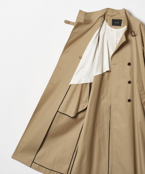 オーバーラップスタンドコート 