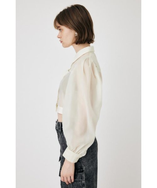 moussy(マウジー)/SHEER TUCK SLEEVE ブラウス/img06