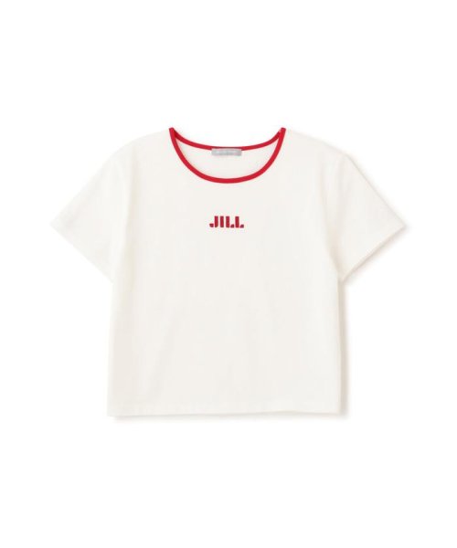 JILL by JILL STUART(ジル バイ ジル スチュアート)/◇オーガニックコットン　バイカラーシシュウロゴコンパクトＴシャ/img10