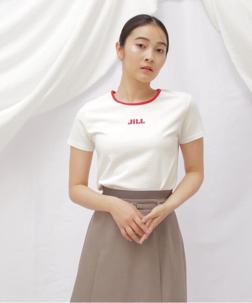 JILL by JILL STUART(ジル バイ ジル スチュアート)/◇オーガニックコットン　バイカラーシシュウロゴコンパクトＴシャ/img11