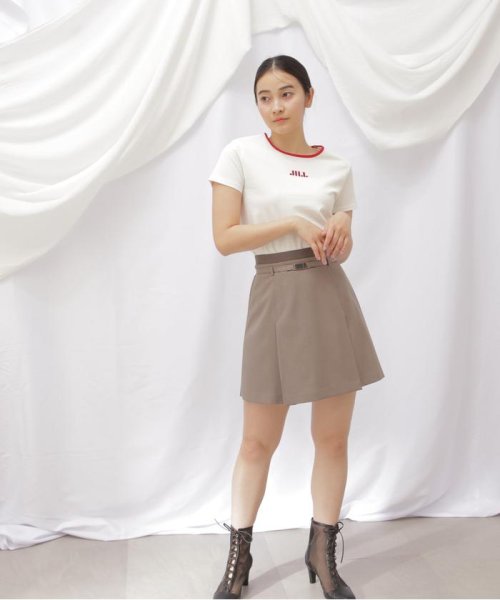 JILL by JILL STUART(ジル バイ ジル スチュアート)/◇オーガニックコットン　バイカラーシシュウロゴコンパクトＴシャ/img13