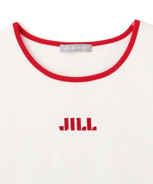 JILL by JILL STUART(ジル バイ ジル スチュアート)/◇オーガニックコットン　バイカラーシシュウロゴコンパクトＴシャ/img16