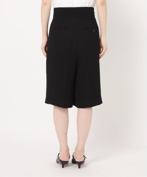 ドレープサテンダブルベルトハーフパンツ 