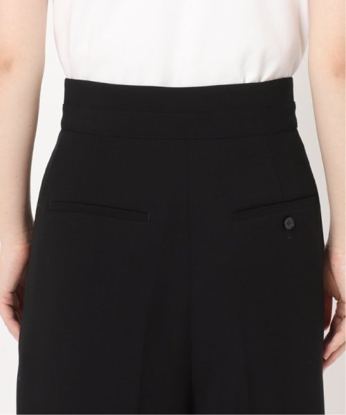 ドレープサテンダブルベルトハーフパンツ 