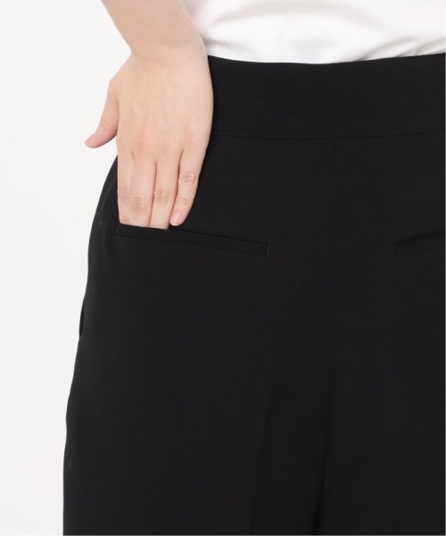 ドレープサテンダブルベルトハーフパンツ 