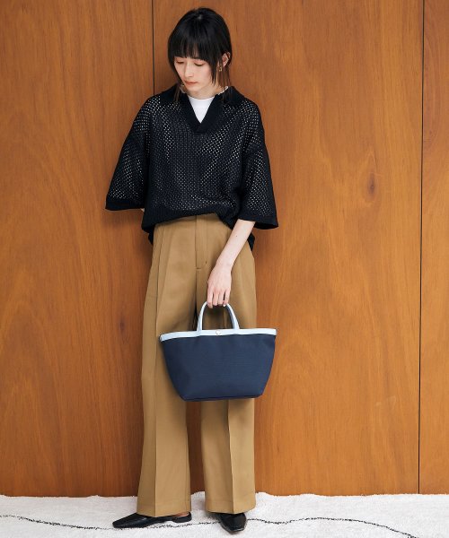 【Breath TOPKAPI】NORM ノーム リサイクル ポリエステル シュリンクレザー コンビ B5 トート バッグ NORM ノーム