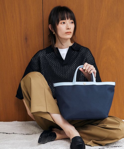 【Breath TOPKAPI】NORM ノーム リサイクル ポリエステル シュリンクレザー コンビ B5 トート バッグ NORM ノーム