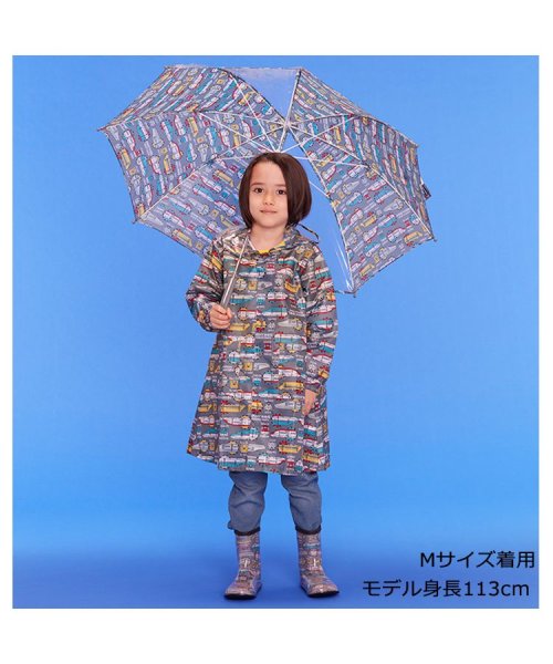 Kids Foret(キッズフォーレ)/【子供服】 moujonjon (ムージョンジョン) JR新幹線柄レインコート S～L B13897/img10
