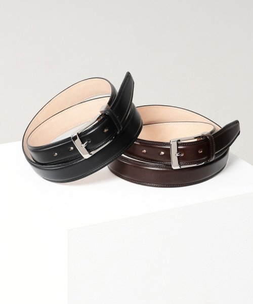 【THE FLAGSHIP】ルガード ドレスベルト 《追加予約》【MAISON BOINET/メゾンボワネ】30MM BELT IN NAPPA LEATHER：ベルト TM1574976091(12100円)