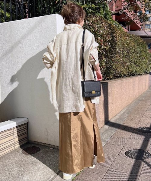 Spick & Span(スピック＆スパン)/≪追加≫80リネンカシュクールビッグシャツ/img17