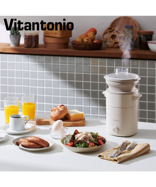Vitantonio(ビタントニオ)/ビタントニオ Vitantonio 電気蒸し器 フードスチーマー せいろ コンパクト 小さい 簡単 操作 FOOD STEAMER VFS－20/img18