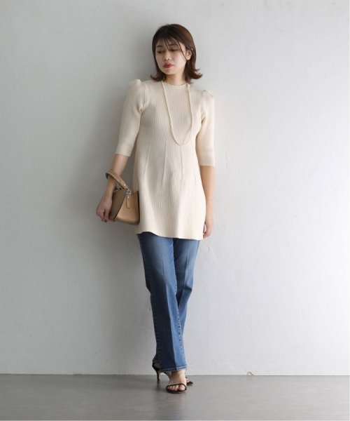 La Totalite(ラ　トータリテ)/【TORRAZZO DONNA/トラッゾドンナ】別注peplum silkette knit/img04