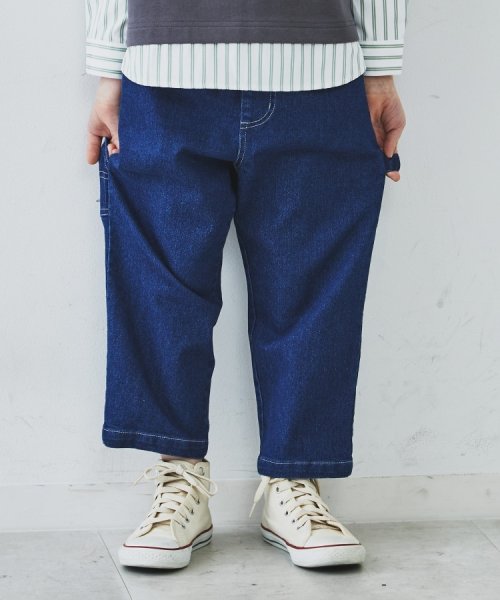 THE SHOP TK（KID）(ザ　ショップ　ティーケー（キッズ）)/【110－150】ストレッチデニムペインターパンツ/img04