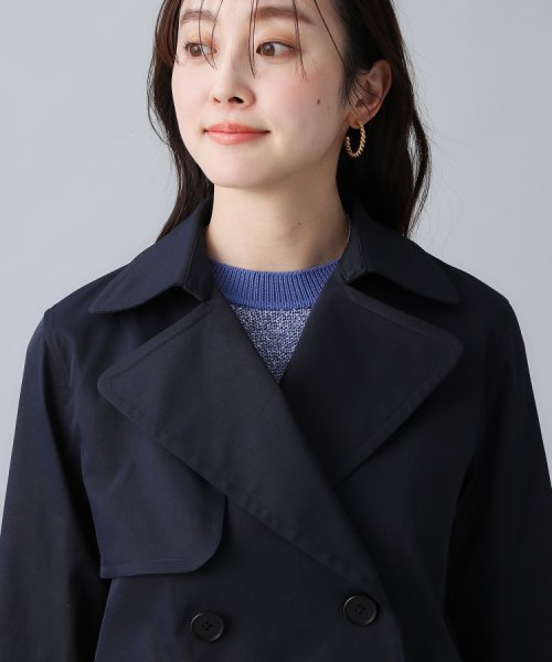 【人気急上昇！／撥水／UV】Aライン ショートトレンチコート UV 商品番号：153