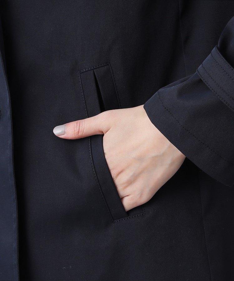 【人気急上昇！／撥水／UV】Aライン ショートトレンチコート新品タグ付き 人気急上昇！／撥水／UV】Aライン ショートトレンチコート