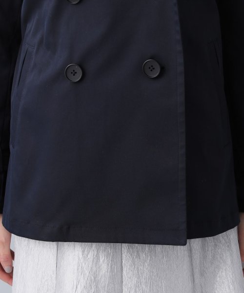 【人気急上昇！／撥水／UV】Aライン ショートトレンチコート UV 商品番号：153