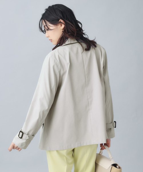 【人気急上昇！／撥水／UV】Aライン ショートトレンチコート UV 商品番号：153