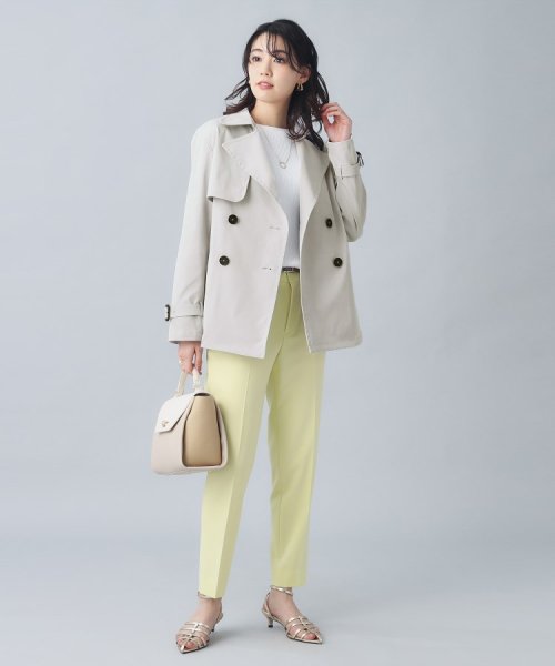 【人気急上昇！／撥水／UV】Aライン ショートトレンチコート UV 商品番号：153