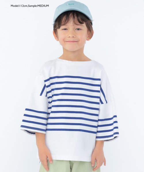 SHIPS KIDS(シップスキッズ)/SHIPS KIDS:100～170cm / パネル ボーダー 半袖 TEE/img25