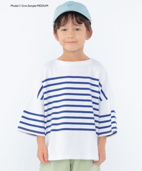 SHIPS KIDS(シップスキッズ)/SHIPS KIDS:100～170cm / パネル ボーダー 半袖 TEE/img26