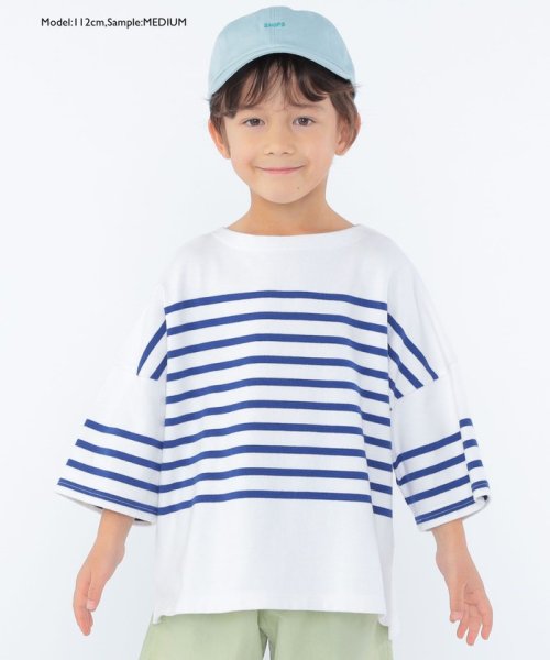 SHIPS KIDS(シップスキッズ)/SHIPS KIDS:100～170cm / パネル ボーダー 半袖 TEE/img27