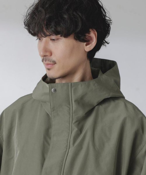 スプリットヤーンタフタショートモッズコート 着用サイズ