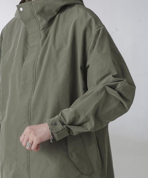 スプリットヤーンタフタショートモッズコート 着用サイズ