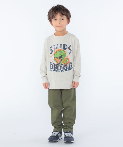 SHIPS KIDS(シップスキッズ)/SHIPS KIDS:100～130cm / 恐竜 プリント 長袖 TEE/img10