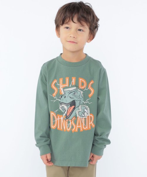 SHIPS KIDS(シップスキッズ)/SHIPS KIDS:100～130cm / 恐竜 プリント 長袖 TEE/img18