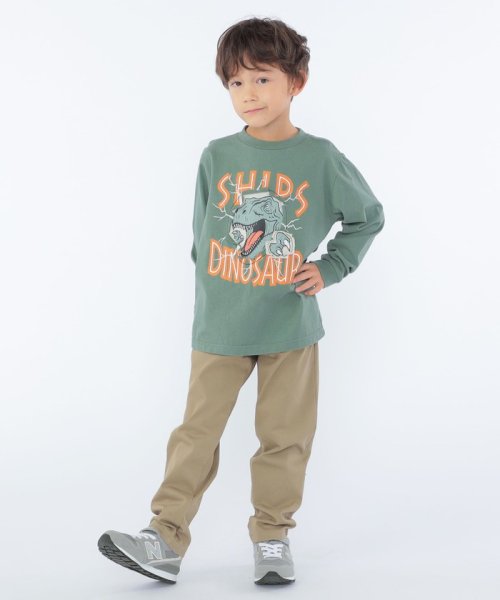 SHIPS KIDS(シップスキッズ)/SHIPS KIDS:100～130cm / 恐竜 プリント 長袖 TEE/img26