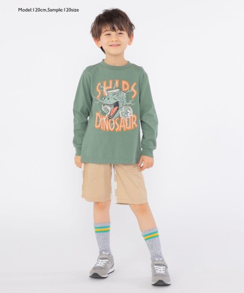 SHIPS KIDS(シップスキッズ)/SHIPS KIDS:100～130cm / 恐竜 プリント 長袖 TEE/img33