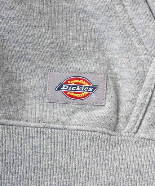 LAZAR(ラザル)/【Lazar】Dickies/ディッキーズ 別注 オーバーサイズ 裏起毛 ミニロゴワッペン ワンポイント刺繍 スウェット ジップアップパーカー/長袖 トップス /img05