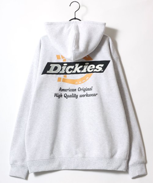 LAZAR(ラザル)/【Lazar】Dickies/ディッキーズ 別注 オーバーサイズ 裏起毛 ロゴ バックプリント ワンポイント刺繍 スウェット ジップアップパーカー/長袖 トップ/img19