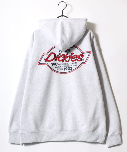 LAZAR(ラザル)/【Lazar】Dickies/ディッキーズ 別注 オーバーサイズ 裏起毛 ロゴ バックプリント ワンポイント刺繍 スウェット ジップアップパーカー/長袖 トップ/img22