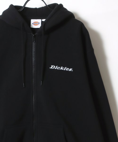 LAZAR(ラザル)/【Lazar】Dickies/ディッキーズ 別注 オーバーサイズ 裏起毛 ロゴ バックプリント ワンポイント刺繍 スウェット ジップアップパーカー/長袖 トップ/img28