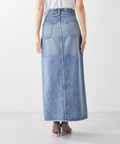 デニムスリットスカート M～L｜着用サイズ