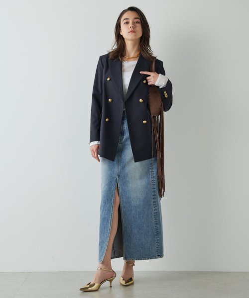 デニムスリットスカート M～L｜着用サイズ