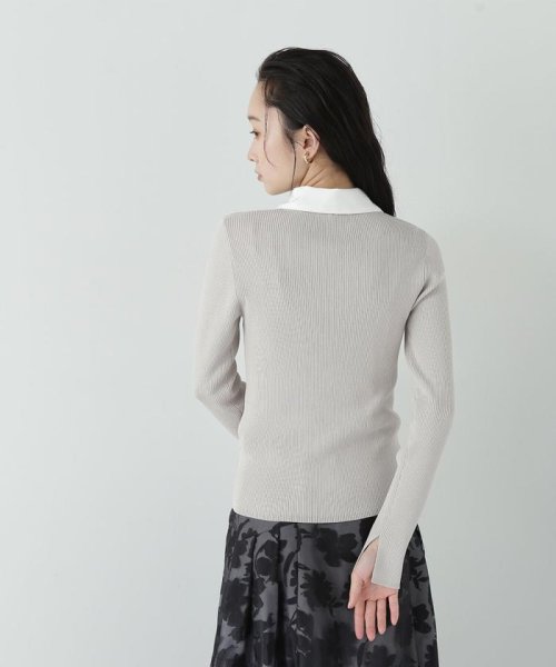 NATURAL BEAUTY BASIC(ナチュラルビューティーベーシック)/リボンタイ付きリブニット　24SS/img08