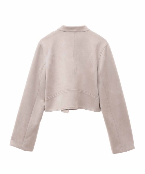 ノーカラーライダースジャケット Q1407263419(10725円)