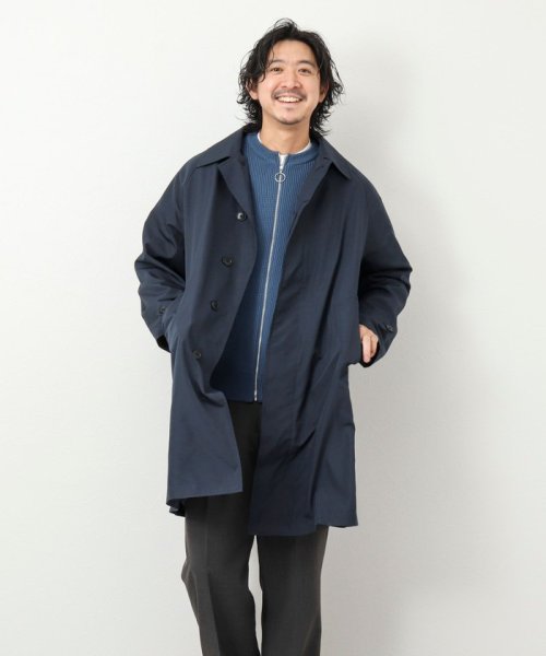 NOLLEY’S goodman(ノーリーズグッドマン)/【TAION/タイオン】《限定展開 / ビジカジ対応》別注NON DOWN BAL COLLAR COAT  ステンカラー バルカラーコート/img03