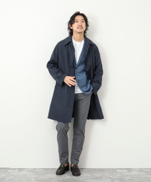 NOLLEY’S goodman(ノーリーズグッドマン)/【TAION/タイオン】《限定展開 / ビジカジ対応》別注NON DOWN BAL COLLAR COAT  ステンカラー バルカラーコート/img13