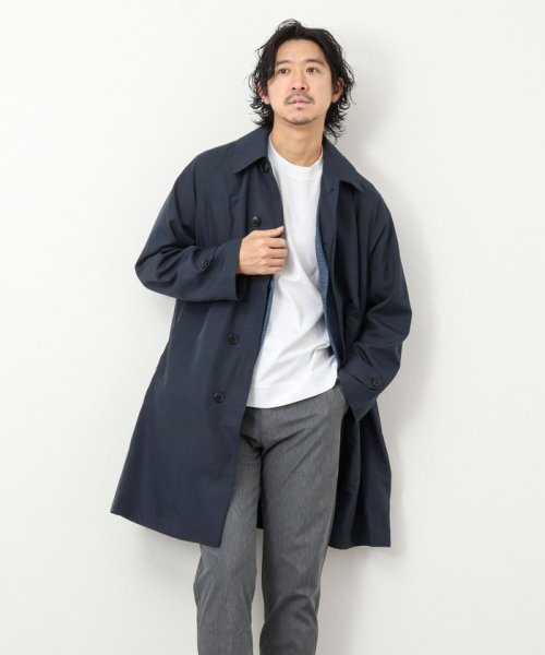 NOLLEY’S goodman(ノーリーズグッドマン)/【TAION/タイオン】《限定展開 / ビジカジ対応》別注NON DOWN BAL COLLAR COAT  ステンカラー バルカラーコート/img19