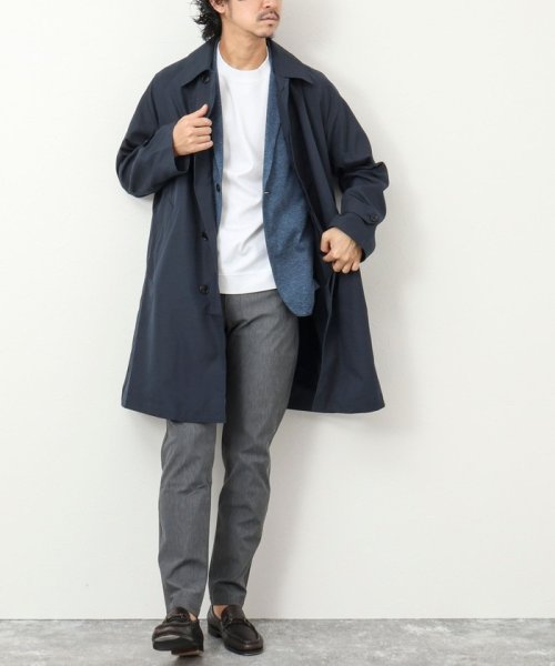 NOLLEY’S goodman(ノーリーズグッドマン)/【TAION/タイオン】《限定展開 / ビジカジ対応》別注NON DOWN BAL COLLAR COAT  ステンカラー バルカラーコート/img21