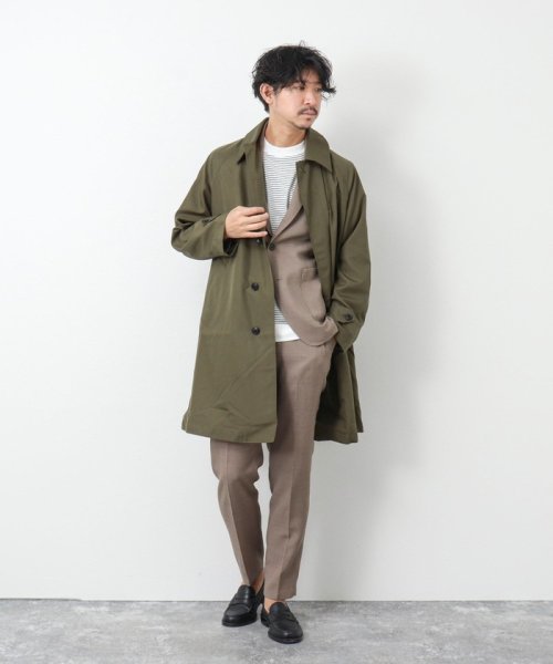 NOLLEY’S goodman(ノーリーズグッドマン)/【TAION/タイオン】《限定展開 / ビジカジ対応》別注NON DOWN BAL COLLAR COAT  ステンカラー バルカラーコート/img28